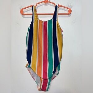 Roxy Colorful Stripe Girls’ One Piece Swimsuit Size 6